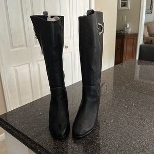 Women’s Wide Calf Leather Dress Boots